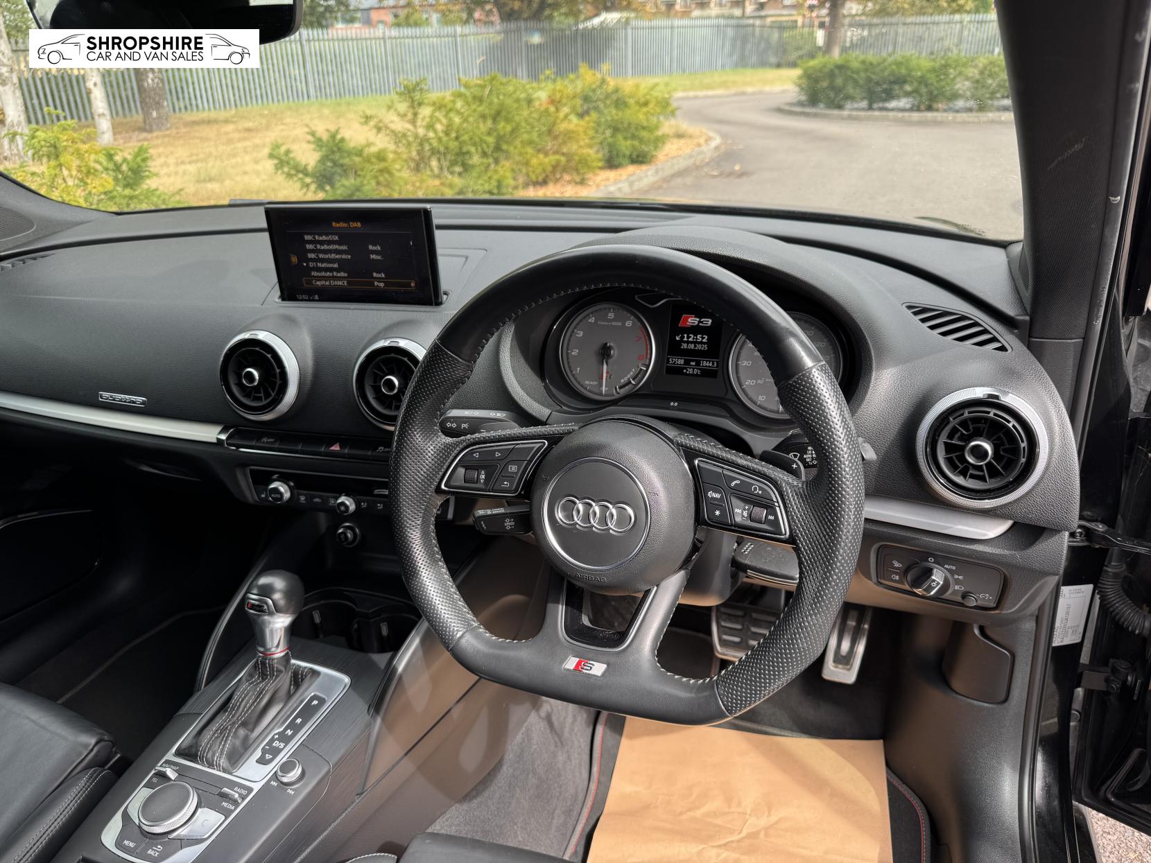 Audi S3 2.0 TFSI Black Edition Sportback 5dr Petrol S Tronic quattro Euro 6 (s/s) (310 ps)