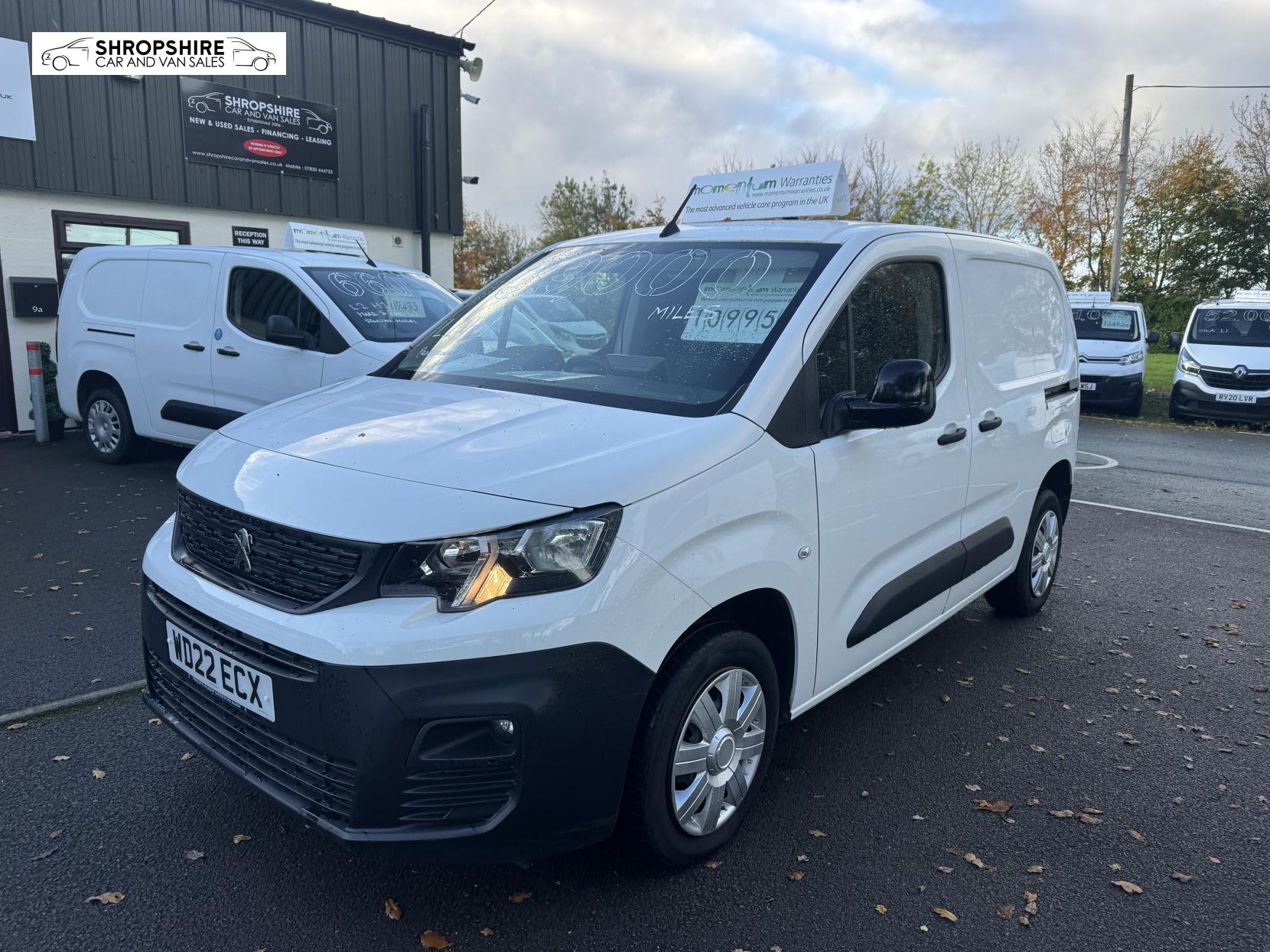 Peugeot Partner 1.5 BlueHDi 1000 Professional Premium Standard Panel Van 5dr Diesel Manual SWB Euro 6 (100 bhp)