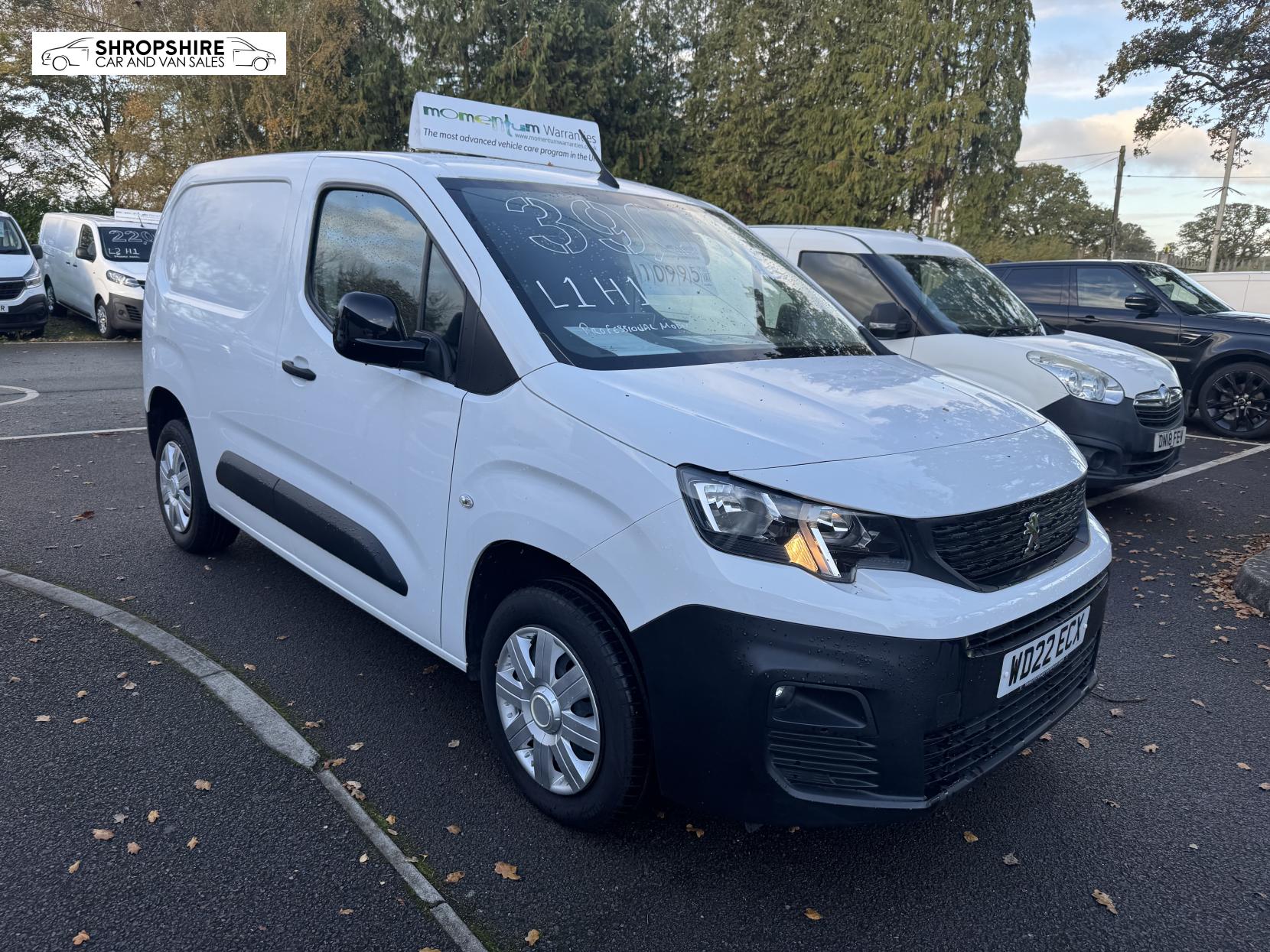 Peugeot Partner 1.5 BlueHDi 1000 Professional Premium Standard Panel Van 5dr Diesel Manual SWB Euro 6 (100 bhp)